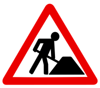 Baustelle Warnschild